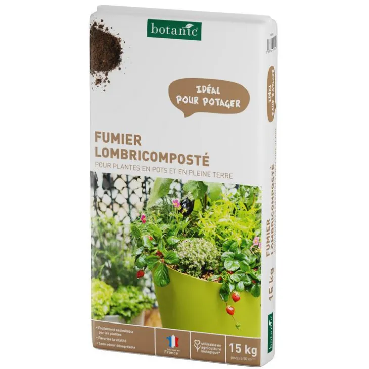 Fumier lombricomposté botanic® - 15 kg