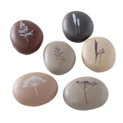 Galets décoratifs Gräser - 6 pièces