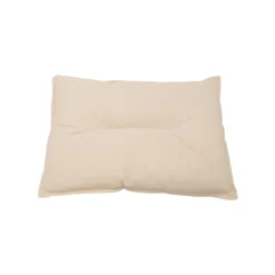 Galette de chaise bistrot coloris beige en coton - 38 x 28 cm