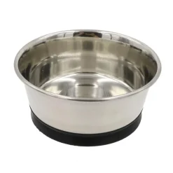 Gamelle en inox avec ventouse pour chien - 17 cm