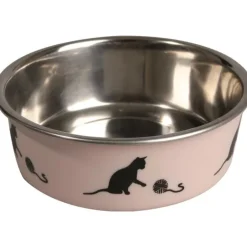 Gamelle pour chat en inox rose Flamingo Bella - 10 cm