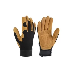 Gant de jardinage Control coloris Marron en polyester et cuir