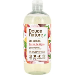 Gel douche bio Douce Nature pêche de vigne - 500 ml