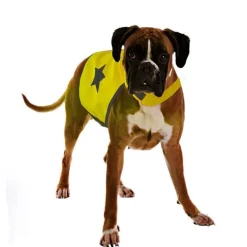 Gilet de sécurité jaune fluo pour chien 56 cm