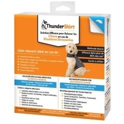 Gilet relaxant pour chien coloris gris ThunderShirt - Taille S