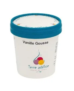 Glace vanille Terre Adélice - Pot de 120 ml