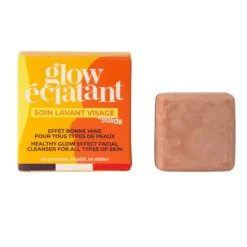 Glow Éclatant soin lavant visage solide Bio Lamazuna - 28 ml