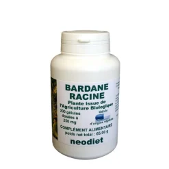 Gélules de bardane bio en boite de 200 unités