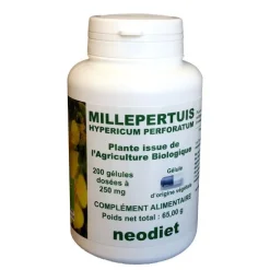 Gélules de millepertuis bio en boite de 200 unités