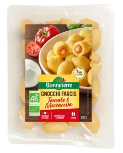Gnocchi tomate mozzarella bio Bonneterre – 300 g
