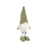Gnome blanc debout avec bonnet vert Gus petit modèle - 33 cm