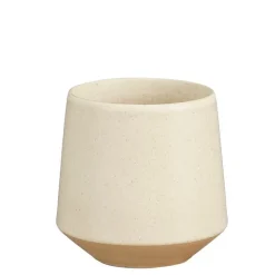 Gobelet en grès crème Nika - Ø 7 x H 8 cm