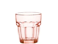 Gobelet en verre transparent pêche 25 cl Rock bar - Ø 8,4 x H 9,2 cm