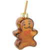 Gobelet marron en verre laqué forme bonhomme en pain d’épices Gunny - 10 x 4,7 x 14,5 cm