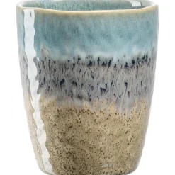 Gobelet Matera bleu/gris/beige Matera - Ø 8 x H.10 cm
