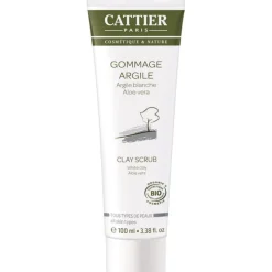 Gommage à l’argile blanche Cattier bio en format de 100 ml