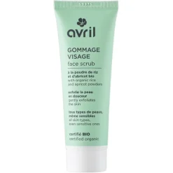 Gommage visage à la poudre de riz et d'abricot Bio Avril - 50 ml