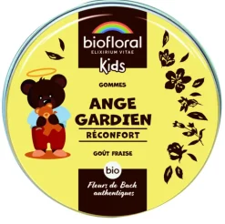 Gommes bio réconfort goût fraise pour enfants Biofloral kids ange gardien - 45 g