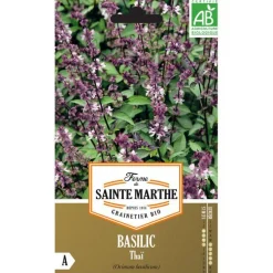 Graines de basilic thaï bio Ferme de Sainte Marthe - graines à semer