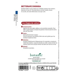 Graines de Betterave potagère Chioggia botanic® - graines à semer