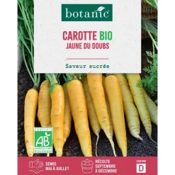Graines de carotte jaune du Doubs bio botanic® - graines à semer