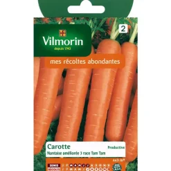 Graines de carotte nantaise améliorée tam tam Vilmorin - graines à semer