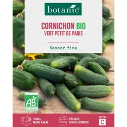 Graines de cornichon vert petit de Paris bio botanic® - graines à semer