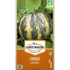 Graines de Courge Lady Godiva bio Ferme de Sainte Marthe - graines à semer