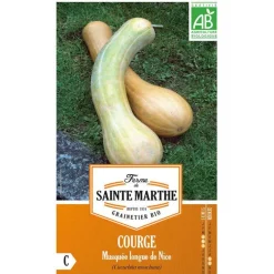 Graines de courge musquée longue de Nice bio Ferme de Sainte Marthe - graines à semer