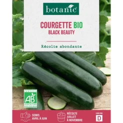 Graines de courgette black beauty bio botanic® - graines à semer