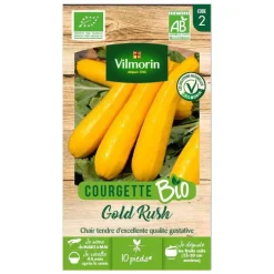 Graines de courgette gold rush longue jaune bio Vilmorin - graines à semer