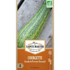 Graines de courgette greyzini bio Ferme de Sainte Marthe - graines à semer