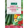 Graines de courgette verte non coureuse maraichers bio et de capucine naine bio botanic® - graines à semer