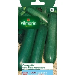Graines de courgette verte noire maraichère Vilmorin - graines à semer
