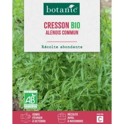 Graines de cresson alénois commun bio botanic® - graines à semer