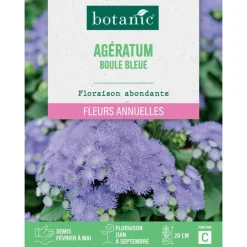 Graines de fleurs d'Ageratum boule bleue botanic®