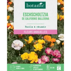 Graines de fleurs de Pavot ou Eschscholtzia de Californie Ballerina botanic®