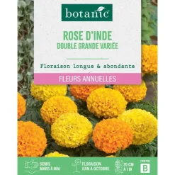 Graines de fleurs de Rose d'inde double grande variée botanic®