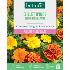 Graines de fleurs d'Œillet d'inde swing en mélange botanic®