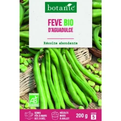 Graines de fève d'aguadulce bio botanic® - graines à semer