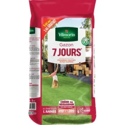 Graines de gazon à semer 7 jours Vilmorin - 5 kg