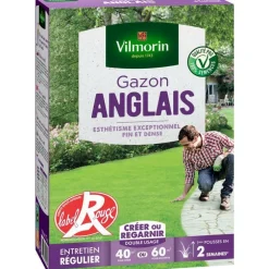 Graines de gazon à semer anglais Label Rouge Vilmorin - 1 kg