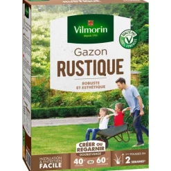 Graines de gazon à semer rustique Vilmorin - 1 kg