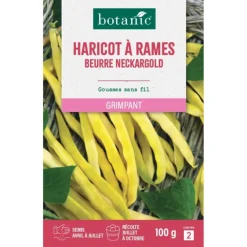 Graines de haricot à rames neckargold botanic® - graines à semer