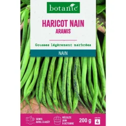 Graines de haricot nain aramis extra-fin sans fil botanic® - graines à semer 200 g