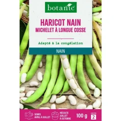 Graines de haricot nain michelet à longue cosse à écosser botanic® - graines à semer 100 g