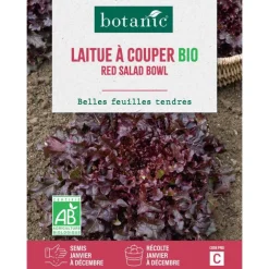 Graines de laitue à couper red salad bowl bio botanic® - graines à semer