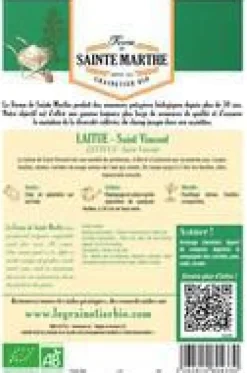 Graines de Laitue Saint Vincent bio Ferme de Sainte Marthe - 500 graines à semer