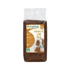 Graines de lin brun bio Markal Sachet - 500 g