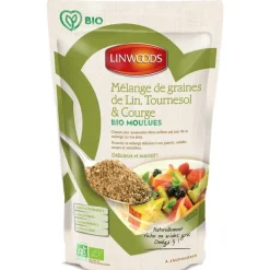 Graines de lin tournesol et courge moulues 200g